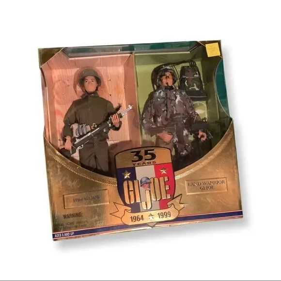 G.I.Joe 35th Anniversary Land Warriors Action Figure 2pack Then/Now Caucasian - Picture 11 of 12